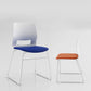 White Frame Conference Chair Contemporary Armless Chair mit Polster