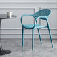 Contemporary Plastic Arm Chair Open Back Kitchen Dining Room Chair Clearhalo 'Dining Chairs' 'Dining Tables & Seating' 'dining_chair' 'furn' 'furn_dining_chair' 'Furniture' 'furniture_dining_chair' 'Kitchen & Dining Furniture' 1200x1200_fc3b5217-e1a1-4a89-87b7-605e25266365