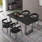 Sintered Stone Dining Table Traditional Luxury Sled Base Dining Table Clearhalo ' dining_table' 'Dining Tables & Seating' 'Dining Tables' 'furn' 'furn_dining_table' 'Furniture' 'furniture_dining_table' 'Kitchen & Dining Furniture' 'kitchen&dining_furn' 'kitchen' 'kitchen_dining_table' 1200x1200_fc3cf714-5285-451f-857a-49708694b872