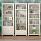Modern Standard Bookshelf Wooden White Bookcase with Shelves