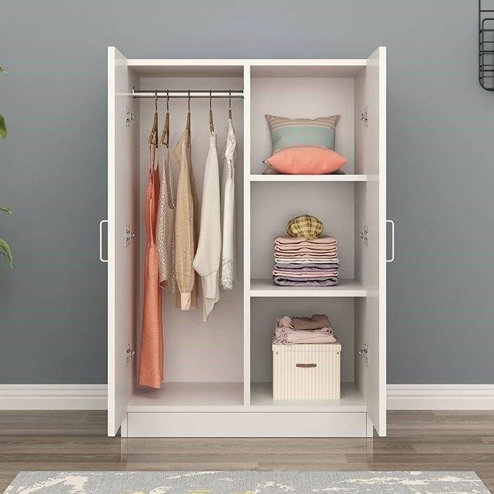 Contemporary Style Wood Wardrobe Soft Close Door Wardrobe Closet for Bedroom Clearhalo 'Armoires & Wardrobes' 'armoires_wardrobes' 'Bedroom Furniture' 'furn' 'furn_armoires_wardrobes' 'Furniture' 1200x1200_fc3ff82c-d266-4e8b-ab93-694f6eb1c3aa