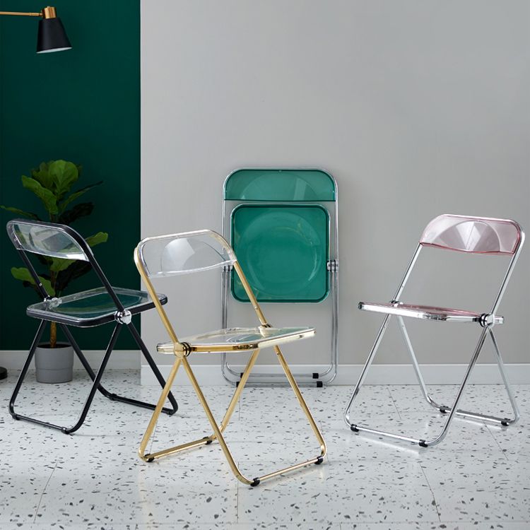 Open Back Dining Side Chair Foldable Armless Dining Chairs with Metal Legs Clearhalo ' kitchen&dining_furn' 'Dining Chairs' 'Dining Tables & Seating' 'dining_chair' 'furn' 'furn_dining_chair' 'Furniture' 'furniture_dining_chair' 'Kitchen & Dining Furniture' 'kitchen' 1200x1200_fc4052d6-6f4d-4a52-a26b-93fa0a2fb084