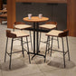 1/5/9 Pieces Modern Wood Bar Table Set Counter Table with Upholstered Stools Clearhalo 'Bar Furniture' 'furn' 'furn_home_bar_bar_sets' 'Furniture' 'Home Bars & Bar Sets' 'home_bar_bar_sets' 'Kitchen & Dining Furniture' 1200x1200_fc40a594-dbce-433b-9356-ef68cb5f87ca