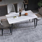Rectangle Stone Industrial Table Standard Height Dining Table with 4 Legs Clearhalo 'Dining Tables & Seating' 'Dining Tables' 'dining_table' 'furn' 'furn_dining_table' 'Furniture' 'Kitchen & Dining Furniture' 1200x1200_fc4102be-3d68-40de-9ffc-729908f39ac4