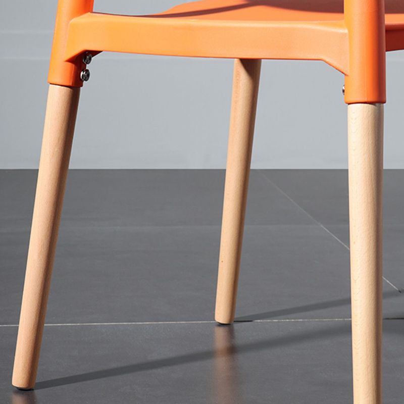 Contemporary Style Plastic Dining Chair Open Back Dining Side Chairs for Kitchen Clearhalo ' kitchen&dining_furn' 'Dining Chairs' 'Dining Tables & Seating' 'dining_chair' 'furn' 'furn_dining_chair' 'Furniture' 'furniture_dining_chair' 'Kitchen & Dining Furniture' 'kitchen' 1200x1200_fc4133ec-2c50-49fe-8604-94f87ad95f37