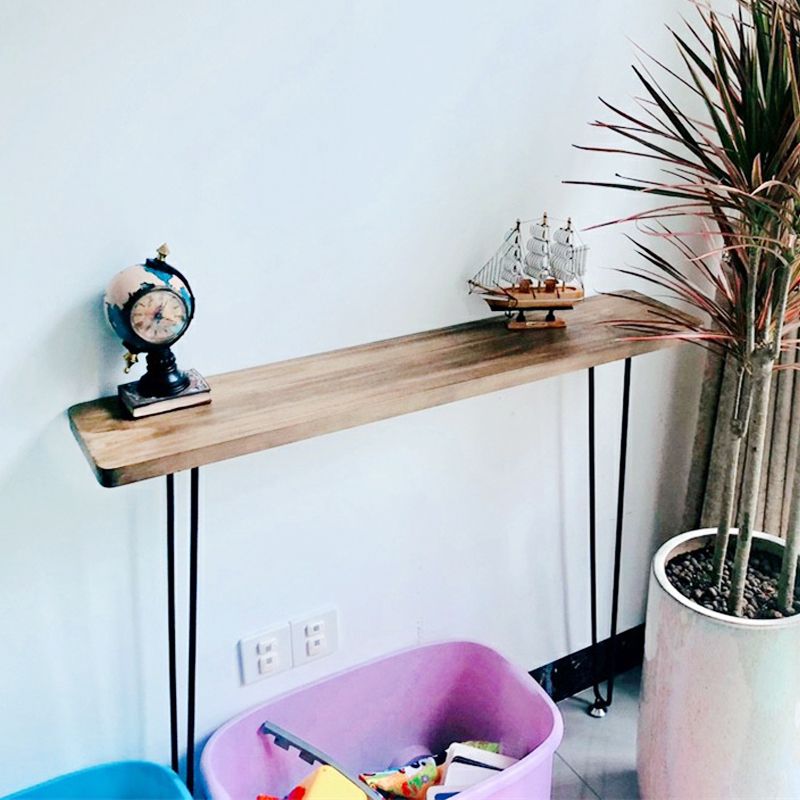 Tabella della console contemporanea pino tavolo da console rettangolo in legno massiccio
