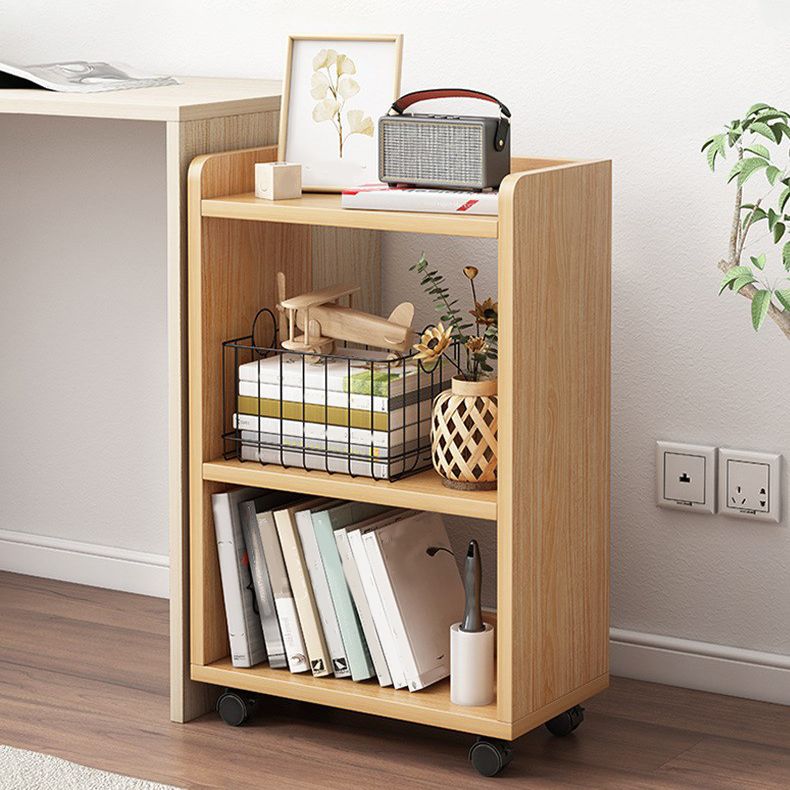 Contemporary Style Bookcase with Casters Bookshelf for Office and Dormitory Clearhalo 'Bookcases' 'furn' 'furn_bookcases' 'Furniture' 'furniture_bookcases' 'kitchen' 'kitchen_bookcases' 'Living Room Furniture' 'Office Furniture' 1200x1200_fc423dfd-35e0-49b0-9b7c-6f6f26ec2399