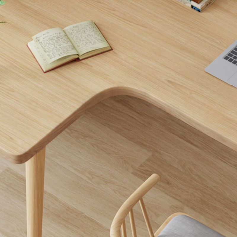 Scrivania di scrittura in legno massiccio 29,53 "scrivania naturale alta con base di Parsons