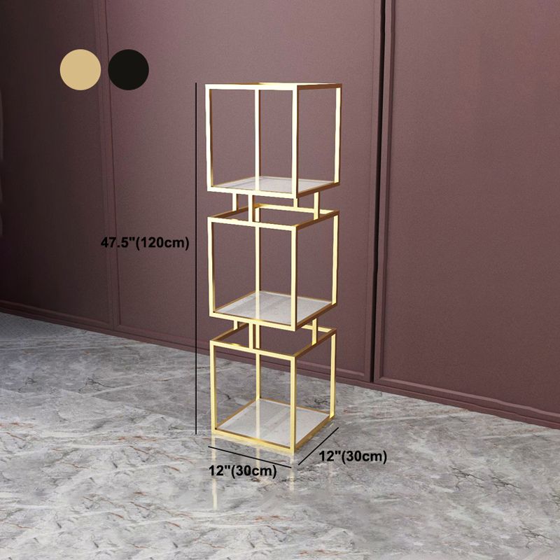 Modern Vertical Etagere Bookshelf Manufactured Wood Shelf Iron Frame Bookshelf Clearhalo 'Bookcases' 'furn' 'furn_bookcases' 'Furniture' 'furniture_bookcases' 'kitchen' 'kitchen_bookcases' 'Living Room Furniture' 'Office Furniture' 1200x1200_fc471e5d-1d86-4ed5-93c0-eadafcabe030