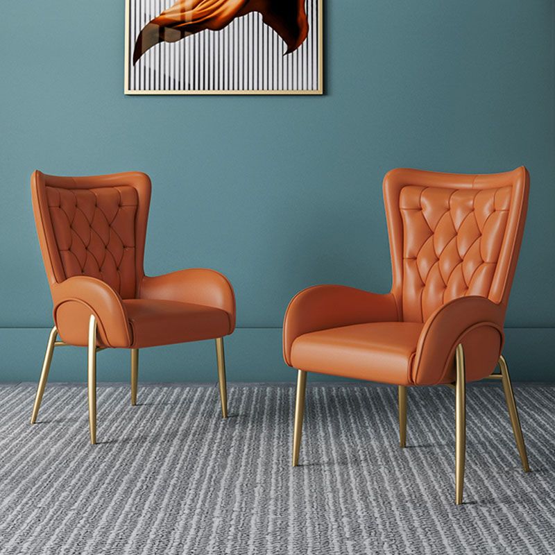 Mid Back Iron Base Office Chair Upholstered Task Chair with 4-Leg Clearhalo 'furn' 'furn_office_chair' 'Furniture' 'Office Chairs' 'Office Furniture' 'office_chair' 1200x1200_fc47729b-e0d8-4c20-9800-df7a0a06660b