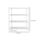 12.6" W Glam Shelf Bookcase Antique Finish Etagere Metal Bookshelf