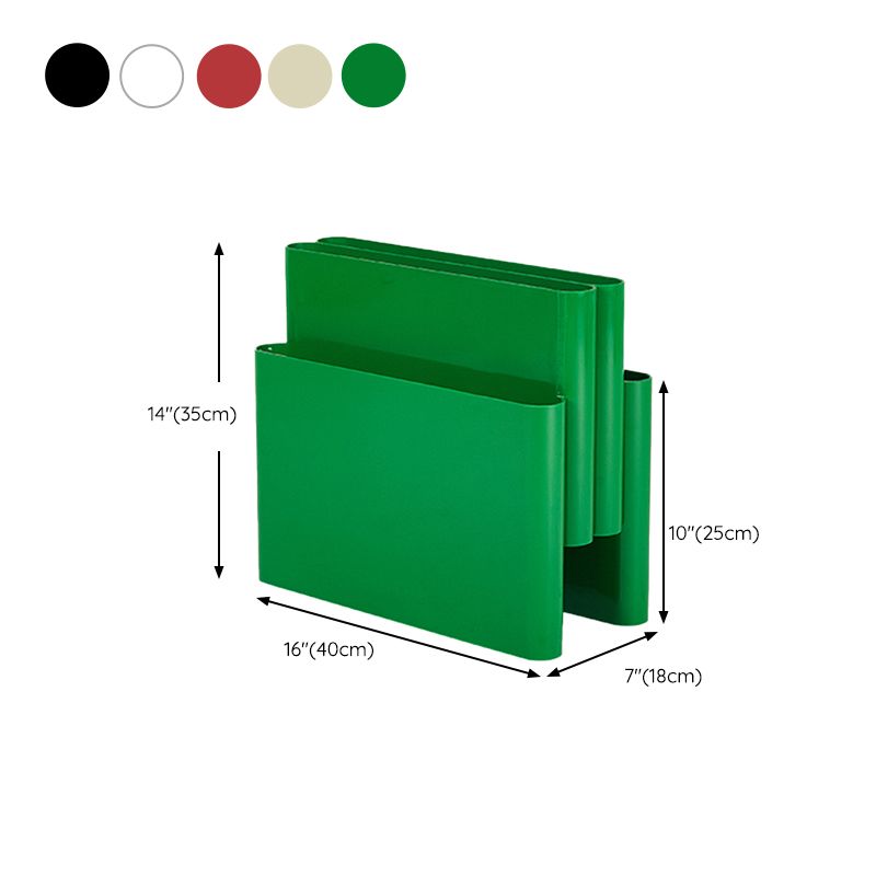 Contemporary Antique Finish Shelf Bookcase Plastic Book Shelf with Shelves