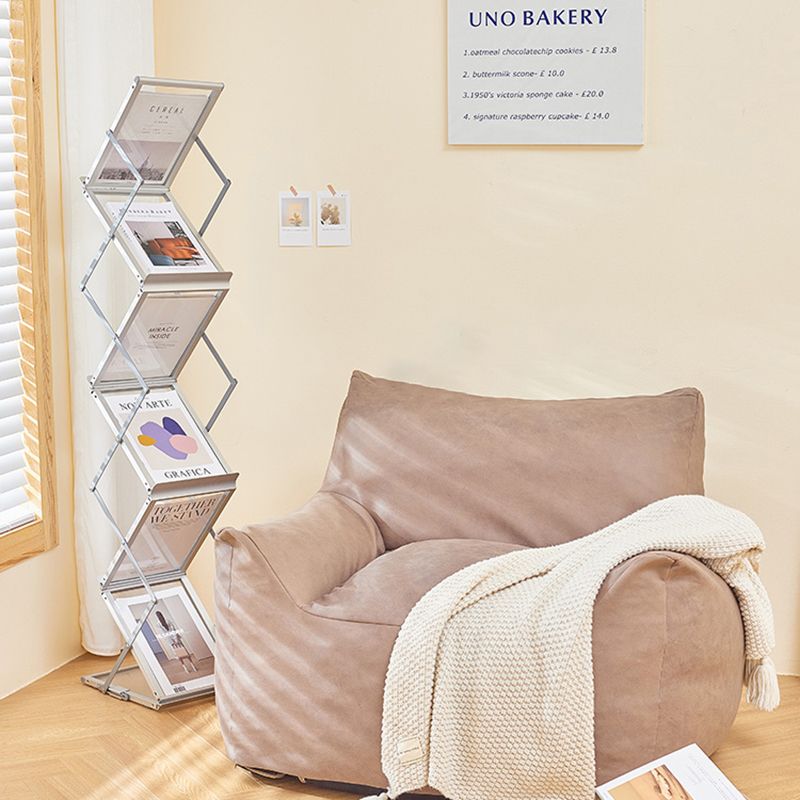 Metal Closed Back Shelf Bookcase Contemporary Folding Book Shelf