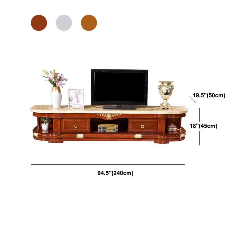 European TV Cabinet Living Room Bedroom Floor Classic TV Console with Cabinet Clearhalo 'furn' 'furn_tv_stands_entertainment_centers' 'Furniture' 'Living Room Furniture' 'TV Stands & Entertainment Centers' 'TV Stands & Media Storage Furniture' 'tv_stands_entertainment_centers' 1200x1200_fc4d2b3b-bfd3-4ca3-9fba-e04a49f7fe12