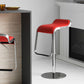 Tabouret de bar sans bras intérieur bas contemporain avec base en métal