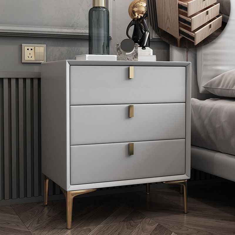 Tableau de tiroir en bois massif table de nuit 2 tiroir