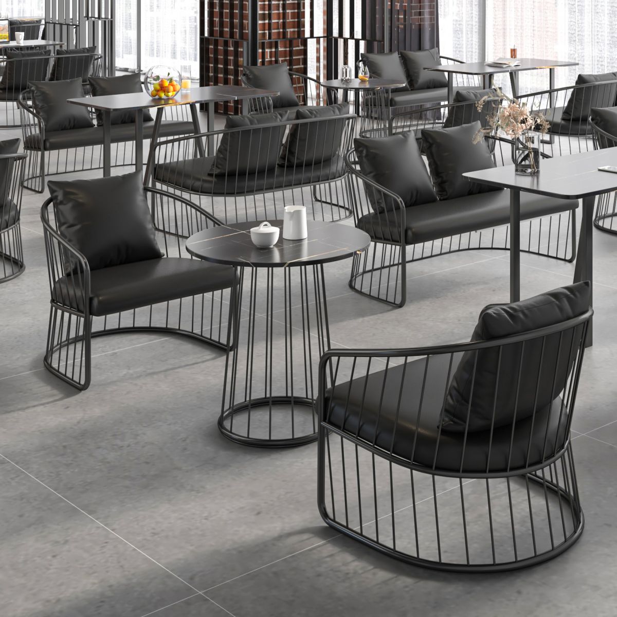 Stone Dining Room Collection Industrial Style Dining Site Table for Dining Room Clearhalo ' dining_table' 'Dining Tables & Seating' 'Dining Tables' 'furn' 'furn_dining_table' 'Furniture' 'furniture_dining_table' 'Kitchen & Dining Furniture' 'kitchen&dining_furn' 'kitchen' 'kitchen_dining_table' 1200x1200_fc4fd655-9b58-40a0-aab9-badc47a12e31