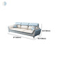 Faux Leather Flared Arm Sofa/Sectional for Liiving Room and Apartment