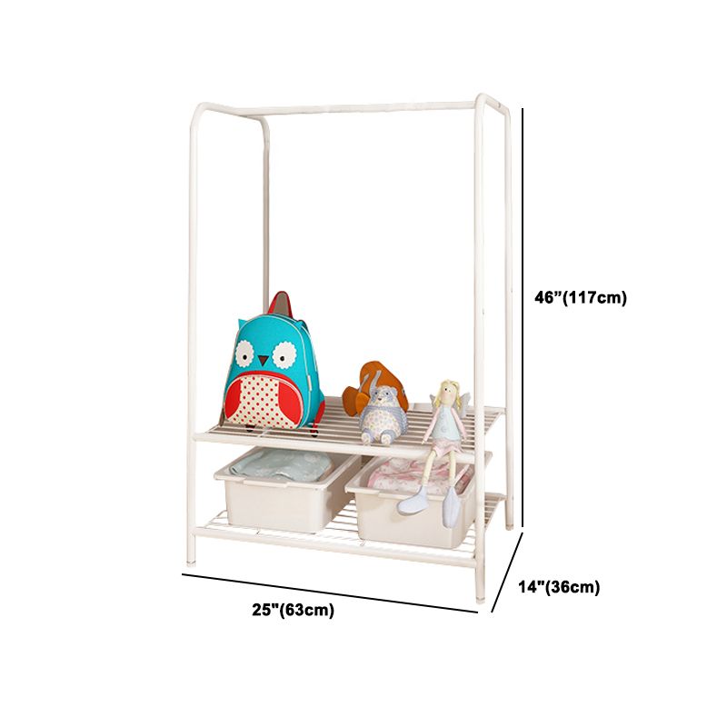 Contemporary Metal Wardrobe Cloth Rod Included Wardrobe Closet for Bedroom Clearhalo 'Armoires & Wardrobes' 'armoires_wardrobes' 'Bedroom Furniture' 'furn' 'furn_armoires_wardrobes' 'Furniture' 1200x1200_fc525f43-d85b-4484-a987-63c2ca112c48