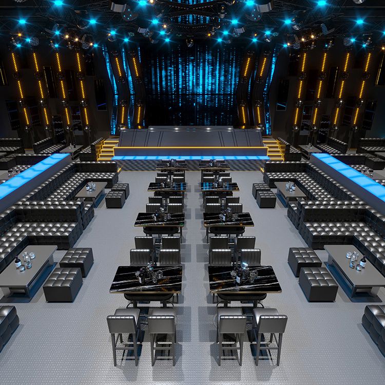 Industrial Style Bar Height Table Black Bar Dining Table with Storage Clearhalo 'Bar Furniture' 'Bar Tables' 'bar_tables' 'furn' 'furn_bar_tables' 'Furniture' 'Kitchen & Dining Furniture' 1200x1200_fc52a789-b7dc-4a66-bddf-15a5ad5cc32a