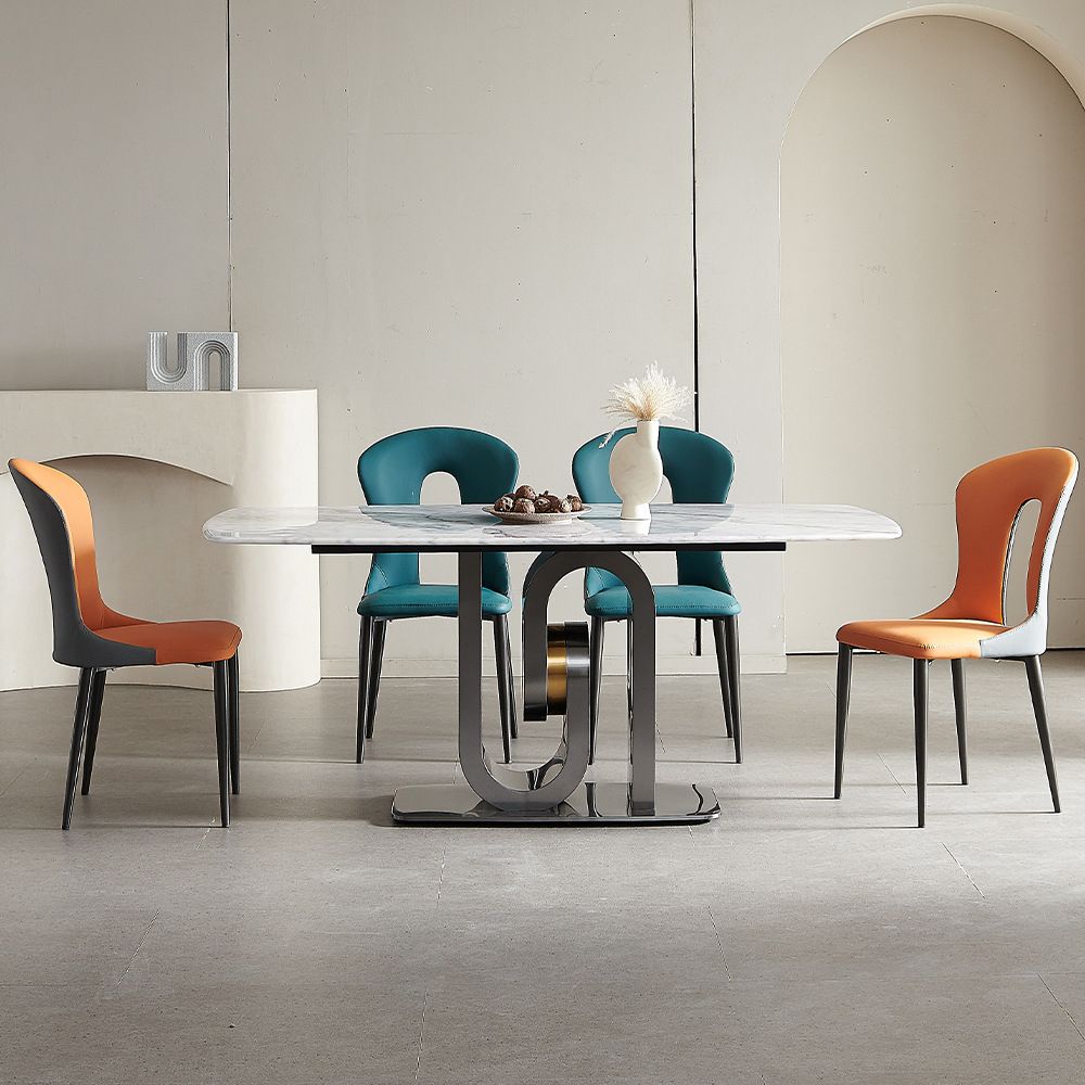 Rectangle Modern Dining Table Set 1/2/5/7 Pcs Dinette Set for Dining Room Clearhalo 'Dining Room Sets' 'Dining Tables & Seating' 'dining_room_set' 'furn' 'furn_dining_room_set' 'Furniture' 'Kitchen & Dining Furniture' 1200x1200_fc532ef0-9383-4d76-a84b-53625978ce04