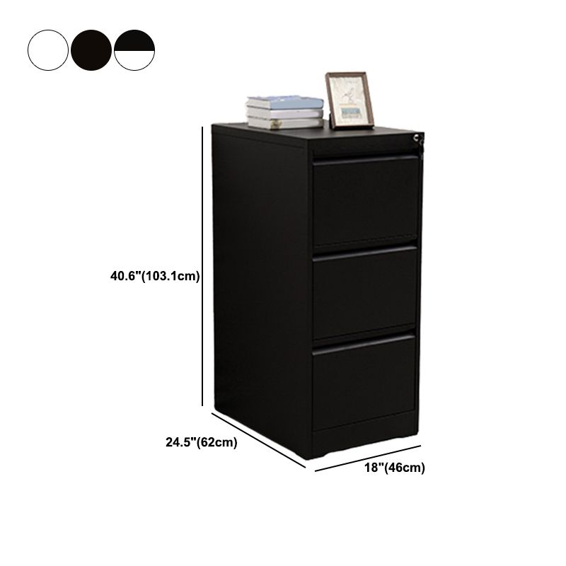 Fireproof File Cabinet Vertical Metal Contemporary File Cabinet with Locking Drawers Clearhalo 'Filing Cabinets' 'filling_cabinets' 'furn' 'furn_filling_cabinets' 'Furniture' 'Office Furniture' 1200x1200_fc53f92c-db83-43f4-b7bd-1976a6c5898e