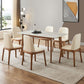 Solid Wood Mid-Century Modern Table Rectangle White Sintered Stone Top Table Clearhalo ' dining_table' 'Dining Tables & Seating' 'Dining Tables' 'furn' 'furn_dining_table' 'Furniture' 'furniture_dining_table' 'Kitchen & Dining Furniture' 'kitchen&dining_furn' 'kitchen' 'kitchen_dining_table' 1200x1200_fc574acd-77f2-42b2-8dee-0a2007c94e4b