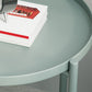 Nordic Round Metal Storage End Table 16.54" x 16.54" x 20.47" Sofa Side Table Clearhalo 'Coffee & Accent Tables' 'End & Side Tables' 'end_side_table' 'Furniture' 'furniture_end_side_table' 'Living Room Furniture' 1200x1200_fc574cc9-077a-4785-a039-5d65a68ac89d
