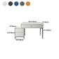 Contemporary 4 Drawers Stone Dresser, 31.5" High Vanity Set with Stool