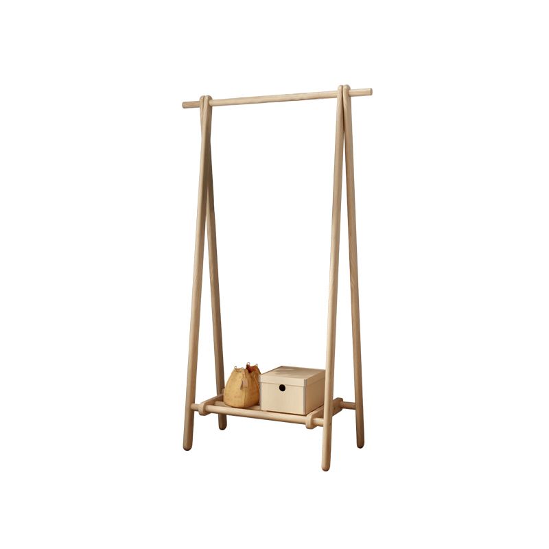 Eigentijdse jas hanger vaste as houten scharnier rek voor woonkamer
