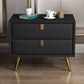 Contemporary Bed Nightstand Leather Bedside Cabinet with 2 Drawers Clearhalo 'Bedroom Furniture' 'furn' 'furn_night_stand' 'Furniture' 'night_stand' 'Nightstands' 1200x1200_fc59b0b2-a44c-4084-ae33-a9c6cb310505