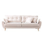 Contemporary Standard Flared Arm Sofa Convertible Sofa, 63.38" W x 35.82" D x 34.64" H Clearhalo 'furn' 'furn_sofas' 'Furniture' 'Living Room Furniture' 'Sofa' 'sofas' 1200x1200_fc5a3b3c-7fd2-4e0e-8ca2-b0da4c2d5f4b