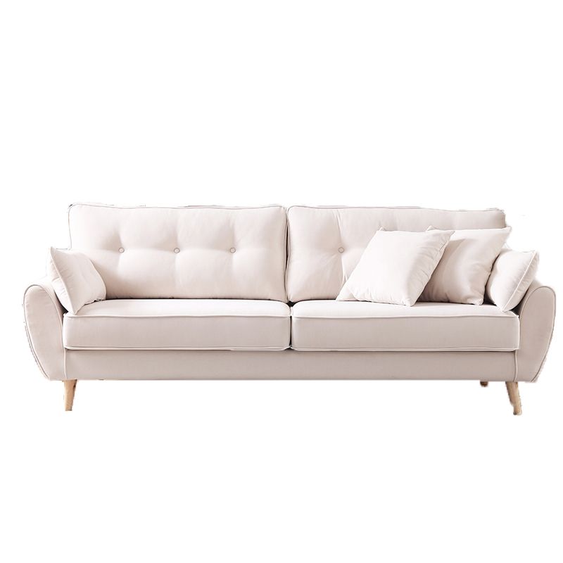 Contemporary Standard Flared Arm Sofa Convertible Sofa, 63.38" W x 35.82" D x 34.64" H Clearhalo 'furn' 'furn_sofas' 'Furniture' 'Living Room Furniture' 'Sofa' 'sofas' 1200x1200_fc5a3b3c-7fd2-4e0e-8ca2-b0da4c2d5f4b