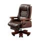Modern Office Chair Leather Adjustable Seat Height Slide Chair with Wheels
