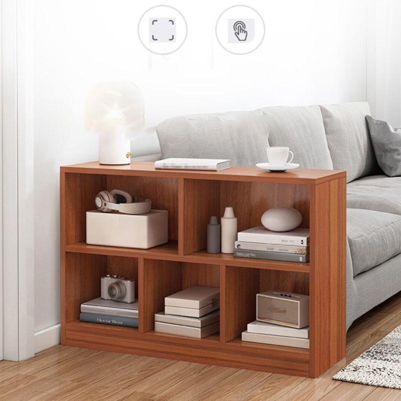 White and Brown Standard Bookshelf Scandinavian Manufactured Wood Bookshelf Clearhalo 'Bookcases' 'Furniture' 'furniture_bookcases' 'Office Furniture' 1200x1200_fc5cd814-c3d1-4eb0-83c2-9d389c49408a