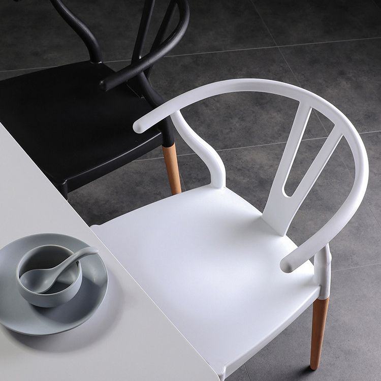Minimalist Solid Wood Kitchen Dining Arm Chair Bone Fork Dining Arm Chair Clearhalo ' kitchen&dining_furn' 'Dining Chairs' 'Dining Tables & Seating' 'dining_chair' 'furn' 'furn_dining_chair' 'Furniture' 'furniture_dining_chair' 'Kitchen & Dining Furniture' 'kitchen' 1200x1200_fc5d8294-500a-47f3-800a-6c204e021b99