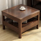 Moderne 23,62 "Wide End Table Sqaure 4 Beins Beizertisch mit 1 Schublade