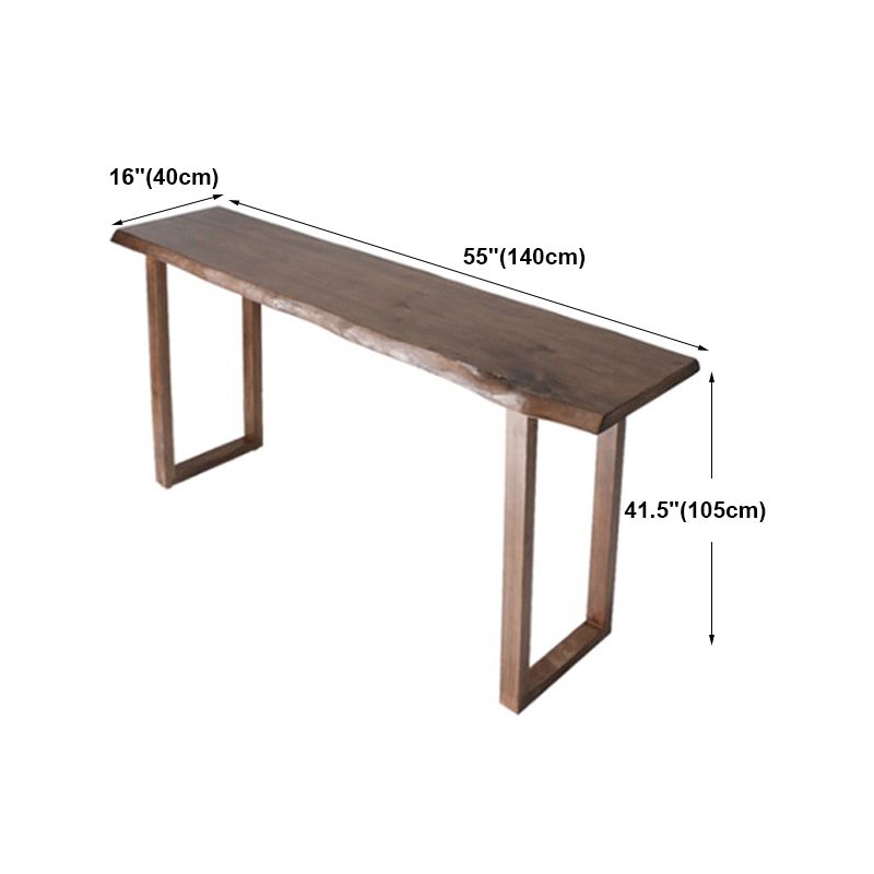 Brown Industrial Style Bar Table Solid Wood Casual Bar Table for Indoor Clearhalo 'Bar Furniture' 'Bar Tables' 'bar_tables' 'furn' 'furn_bar_tables' 'Furniture' 'furniture_bar_tables' 'Kitchen & Dining Furniture' 1200x1200_fc5e5291-e64d-4d8a-9a3c-39dd6cc22c61