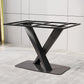 Designer Rectangle Dining Table Set 1/4/5/6/7 Pieces Gold Stone Top Dinette Set Clearhalo 'Dining Room Sets' 'Dining Tables & Seating' 'dining_room_set' 'furn' 'furn_dining_room_set' 'Furniture' 'Kitchen & Dining Furniture' 1200x1200_fc5eb10d-345c-4729-9194-730fc568cc08