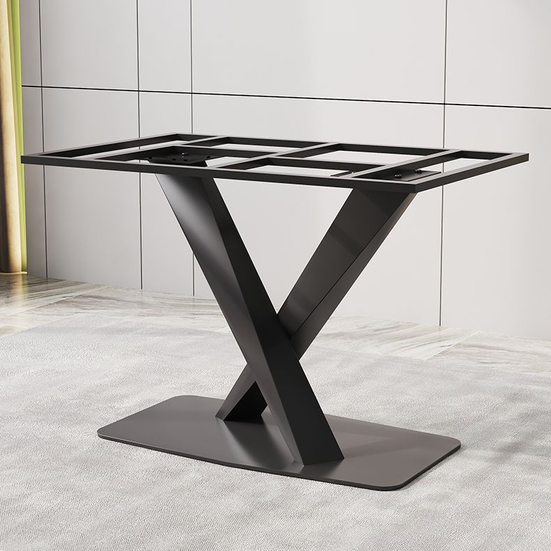 Designer Rectangle Dining Table Set 1/4/5/6/7 Pieces Gold Stone Top Dinette Set Clearhalo 'Dining Room Sets' 'Dining Tables & Seating' 'dining_room_set' 'furn' 'furn_dining_room_set' 'Furniture' 'Kitchen & Dining Furniture' 1200x1200_fc5eb10d-345c-4729-9194-730fc568cc08