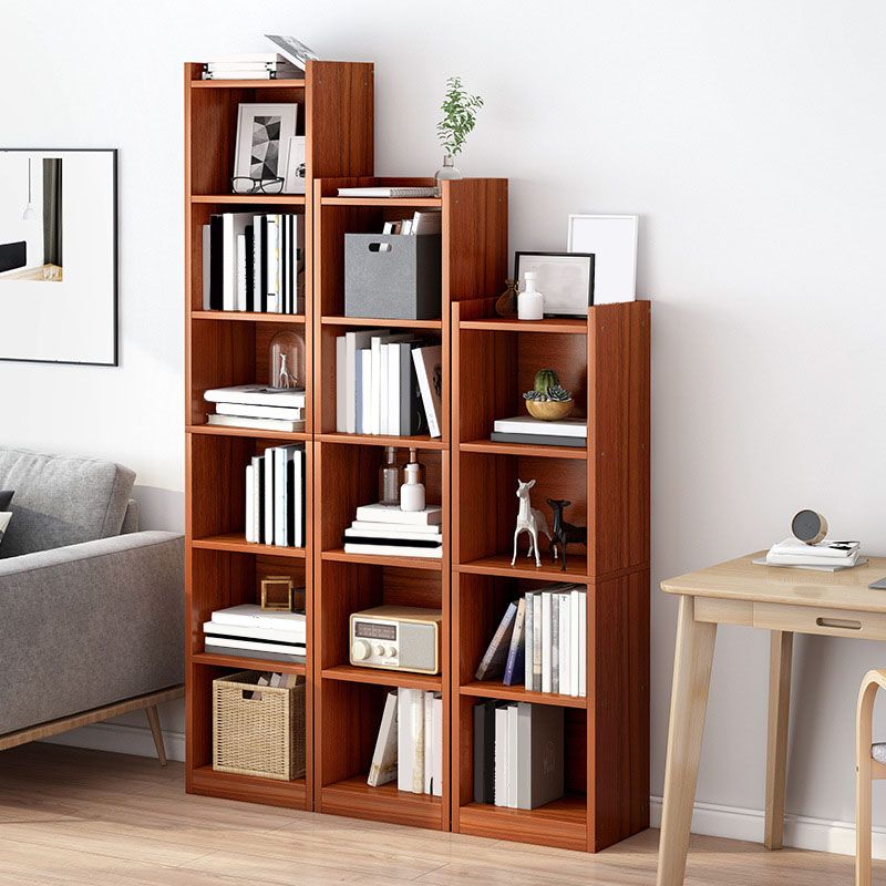 Modern Vertical Standard Bookshelf Manufactured Wood Bookcase for Living Room Clearhalo 'Bookcases' 'furn' 'furn_bookcases' 'Furniture' 'furniture_bookcases' 'Office Furniture' 1200x1200_fc5ed3ea-2c50-4b8f-b0db-3417fba3bf67