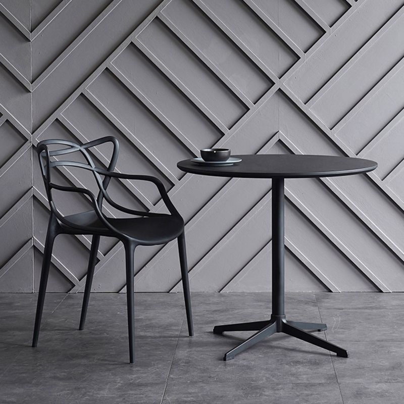 Contemporary Chairs Dining Arm Open Back Side Chairs with Plastic Legs for Kitchen Clearhalo ' kitchen&dining_furn' 'Dining Chairs' 'Dining Tables & Seating' 'dining_chair' 'furn' 'furn_dining_chair' 'Furniture' 'furniture_dining_chair' 'Kitchen & Dining Furniture' 'kitchen' 1200x1200_fc5f7755-23f8-4b99-b5f8-53d19a10fec0