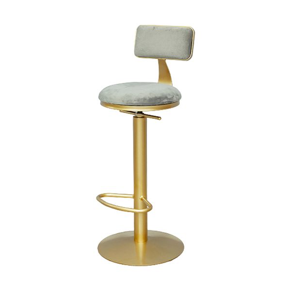 Armless Bar Stools Adjustable Height Swivel Dining Stools with Metal Base Clearhalo 'Bar Furniture' 'Bar Stools' 'bar_stools' 'furn' 'furn_bar_stools' 'Furniture' 'Kitchen & Dining Furniture' 1200x1200_fc5fcb0b-18c3-4741-ad9a-4a6ea88a6ce1