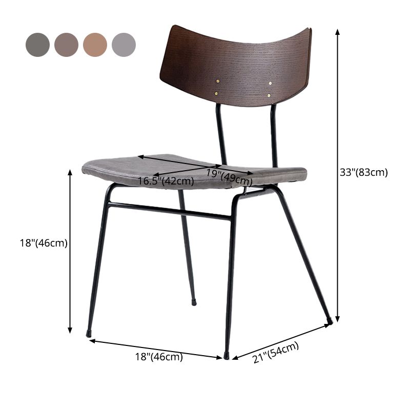 Contemporary Style Upholstered Side Chairs Open Back Dining Side Chairs (Set of 2) Clearhalo ' kitchen&dining_furn' 'Dining Chairs' 'Dining Tables & Seating' 'dining_chair' 'furn' 'furn_dining_chair' 'Furniture' 'furniture_dining_chair' 'Kitchen & Dining Furniture' 'kitchen' 1200x1200_fc633d94-5a81-4fb3-8f49-ce58d8c453b9