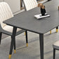 Rectangle Industrial Sintered Stone Dining Table 4 Legs Base Table for Home Clearhalo ' dining_table' 'Dining Tables & Seating' 'Dining Tables' 'furn' 'furn_dining_table' 'Furniture' 'furniture_dining_table' 'Kitchen & Dining Furniture' 'kitchen&dining_furn' 'kitchen' 'kitchen_dining_table' 1200x1200_fc63468b-c82a-4f59-94ba-2a54a6bd7d43