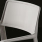 Stacking Plastic Arm Chair Glam Open Back Dining Arm Chair for Dining Room