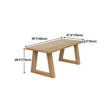 Pine Wood Top Dining Table Modern Rectangle Table with Solid Wood Sled Base Clearhalo 'Dining Tables & Seating' 'Dining Tables' 'dining_table' 'furn' 'furn_dining_table' 'Furniture' 'furniture_dining_table' 'Kitchen & Dining Furniture' 'kitchen' 'kitchen_dining_table' 1200x1200_fc65a5d8-0fea-408a-8e30-82a234f90e49