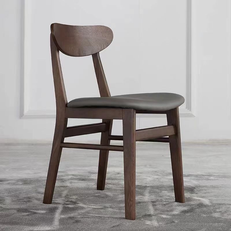Solid Wood Side Chair Open Back Contemporary Kitchen Dining Chair Clearhalo 'Dining Chairs' 'Dining Tables & Seating' 'dining_chair' 'furn' 'furn_dining_chair' 'Furniture' 'Kitchen & Dining Furniture' 1200x1200_fc68f64d-8c0e-4aeb-97c3-b5fa5929f502