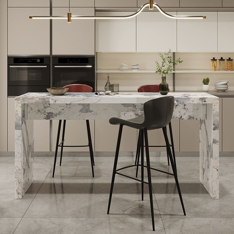 Contemporary Living Room Rectangle Double pedestal Bar Dining Table Clearhalo 'Bar Furniture' 'Bar Tables' 'bar_tables' 'furn' 'furn_bar_tables' 'Furniture' 'Kitchen & Dining Furniture' 1200x1200_fc690c40-a60c-42aa-b0c7-e71729ebd064