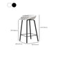 Contemporary Plastic Backrest Counter High Stool with 4 Legs Clearhalo 'Bar Furniture' 'Bar Stools' 'bar_stools' 'furn' 'furn_bar_stools' 'Furniture' 'Kitchen & Dining Furniture' 1200x1200_fc6995f5-ee68-4e3e-bf19-57bc3a78751e
